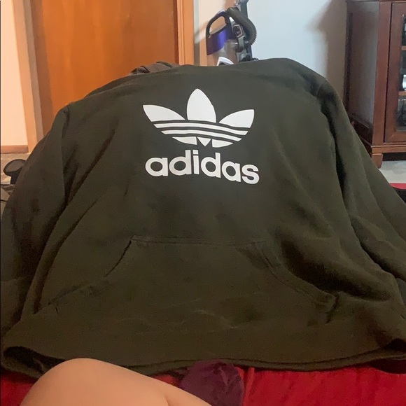 Long sleeve hooded adidas sweatshirt - Picture 1 of 1